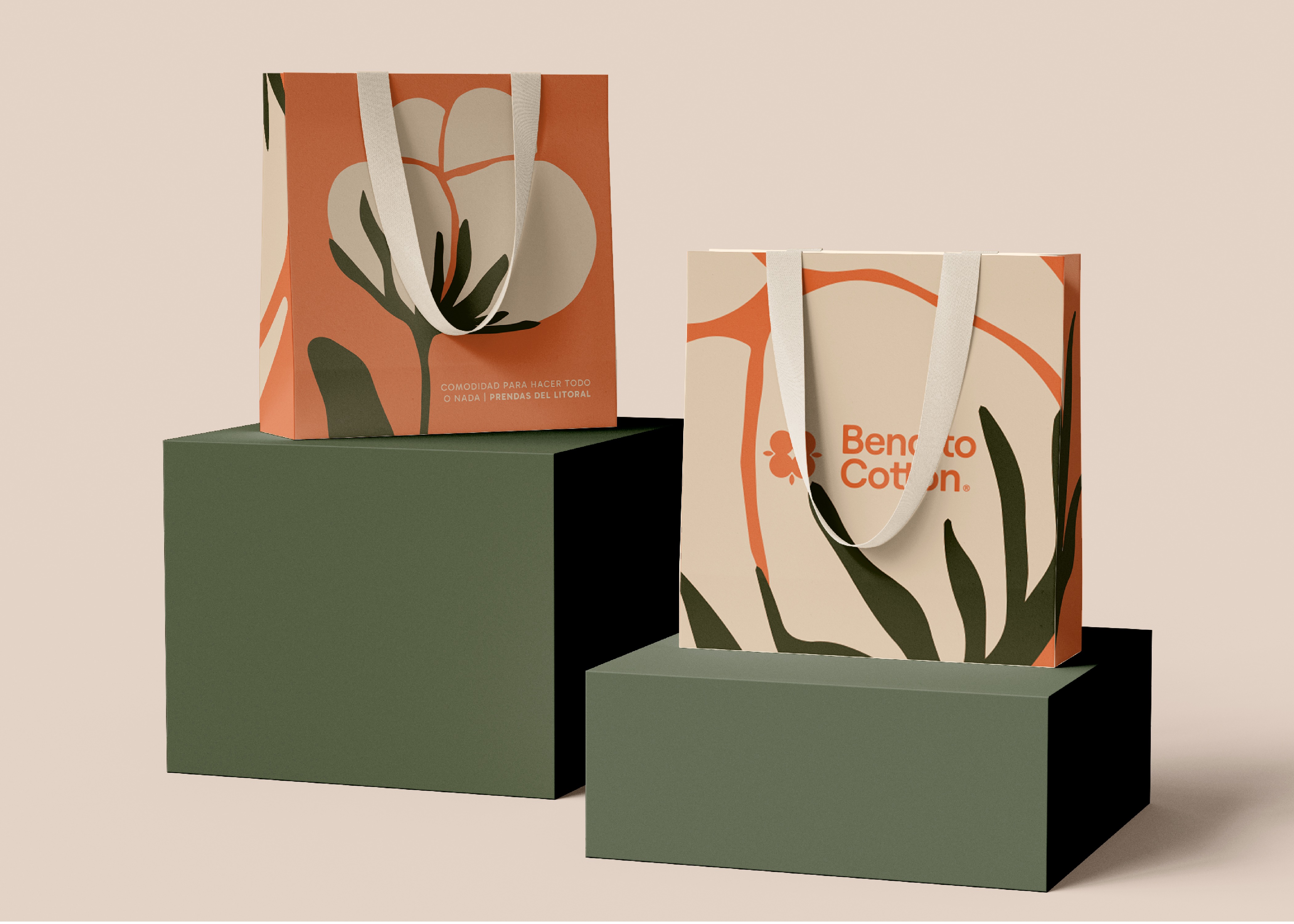 Bendito Cotton Shopping Bags Display