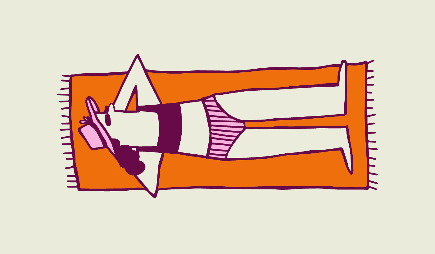 Florbella Illustration - Woman on towel