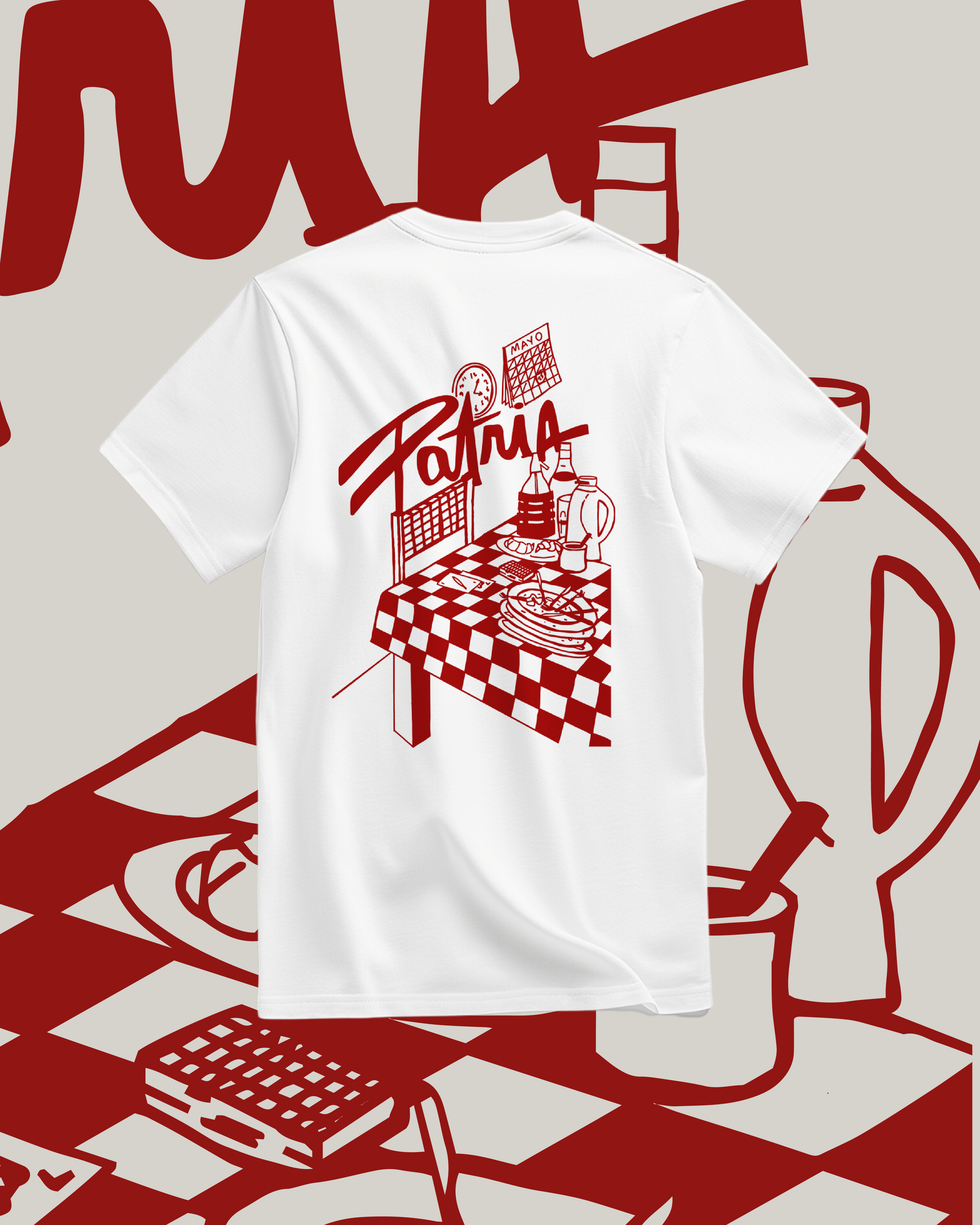 Patria - Estampa Sobremesa, remera back